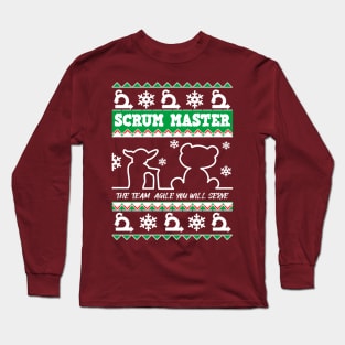 XMAS SWEATER SCRUM MASTER TWO Long Sleeve T-Shirt